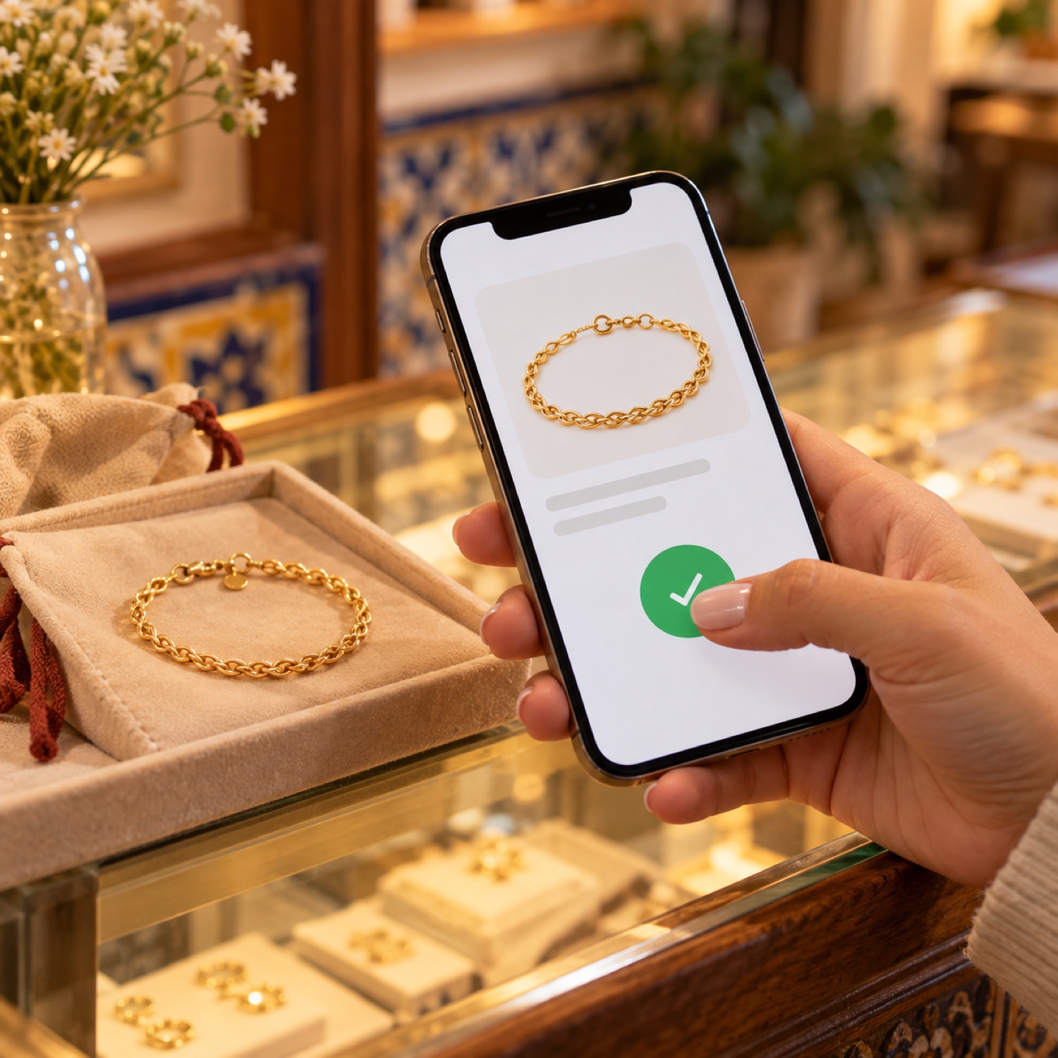 Autoriza desde el móvil el pago de una pulsera